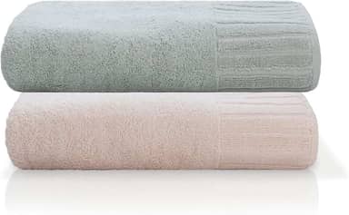 Jogo Toalha De Banho Gigante Ele/Ela Velour 500g/m², 100% Algodão, 02 Peças 85cm x 150cm, Toque Super Macio, Aconchegante, Melhor Absorção, Moderno E Sofisticado