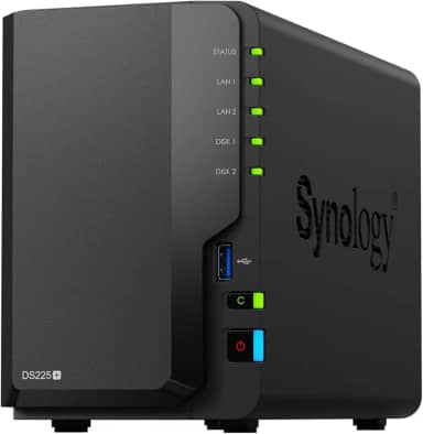 Synology DiskStation DS225+ de 2 compartimentos (sem disco)