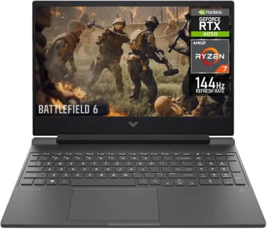 HP Laptop para jogos Victus 39.6 cm FHD LED144Hz – Mica Silver – AMD Ryzen 7 7445HS (até 4,7 GHz) NVIDIA GeForce RTX 4050 6GB GDDR6; 16GB DDR5-5600 RAM; 512GB NVMe M.2 SSD; Wi-Fi 6E; Windows 11 Home