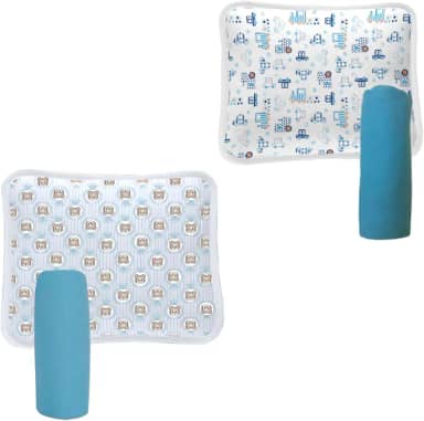 Jogo Lençol Berço Americano 2 Kits De Lençol Com Elastico e Fronha Estampa Menino