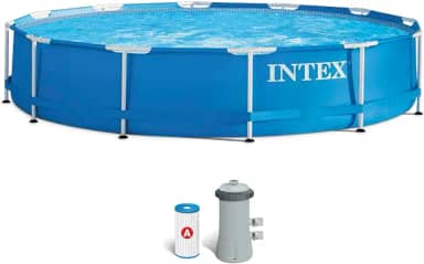 Piscina Armação De Metal Galvanizado 6503 L (bomba Filtro 220v E Dvd) Intex