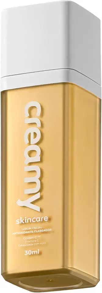 Creamy Skincare Vitamina C Gold 30g | Antioxidante, Clareador e Anti-Aging, Uniformiza o Tom, Ameniza Manchas | Todos os Tipos de Pele, Noite e Dia