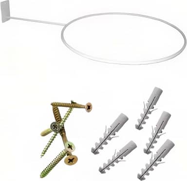 Suporte Bola Pilates ou Suiça Preto + Parafuso e Buchas Reforçado