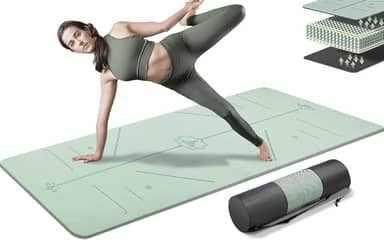 Tapete Yoga, Tapete Yoga Mat 5 mm de Espessura, Bodhi Yoga Tapete Material TPE, Grosso, Yoga Mat, Tapete Ioga, Boa Aderência 183x61 cm, Pilates Antiderrapante