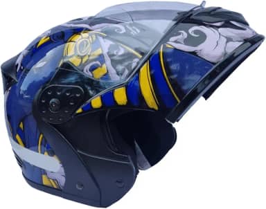 Capacete Moto Mixs Gladiator Anubis Articulado Escamoteável Robocop Motociclista Motoqueiro