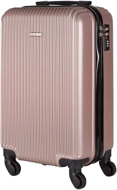 Mala de Bordo em ABS Com 4 Rodas 360 - Roncalli Tokio (Rose)