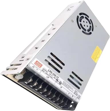 Mean Well 350W Fonte De AlimentaçãO Cc De SaíDa úNica Com ComutaçãO VariáVel 12V 29A, (LRS-350-12 12V/29A/348W/Single Supply)