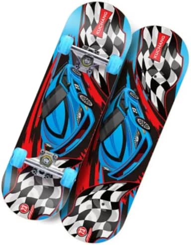 Skate Semi Profissional Montado Completo Modelos, Montado Skate Infantil Semi Profissional Juvenil Radical Skateboard Criança Shape com Lixa - Arte de Rua