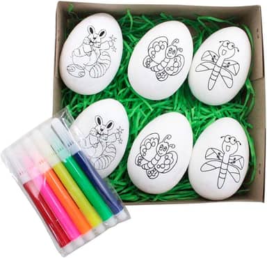 Ovos De Páscoa Infantil Para Colorir - 6cm