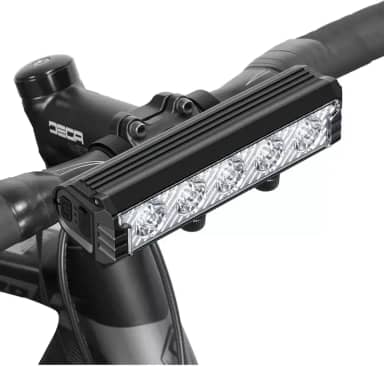 Farol Bike 5 Leds Super Potente Guiador guidão Speed Mtb Urbanas Iluminação Total Para Pedal A Noite Versão Premium Mais Forte Lanterna Bicicleta Recarregavel USB Luz Modo Sinalizador