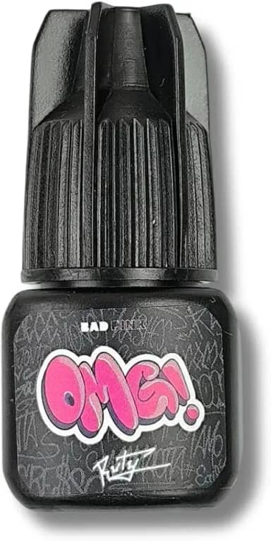 Cola Adesiva OMG 3g Para Extensão De Cílios Hipoalergênica À Prova Dágua Cor Preta Uso Profissional