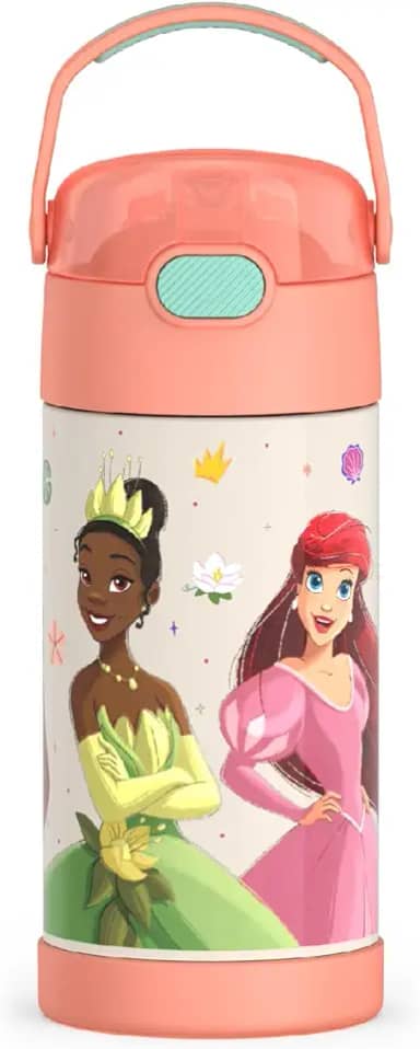 Garrafa térmica infantil Thermos FunTainer, 354 ml, Disney Princess
