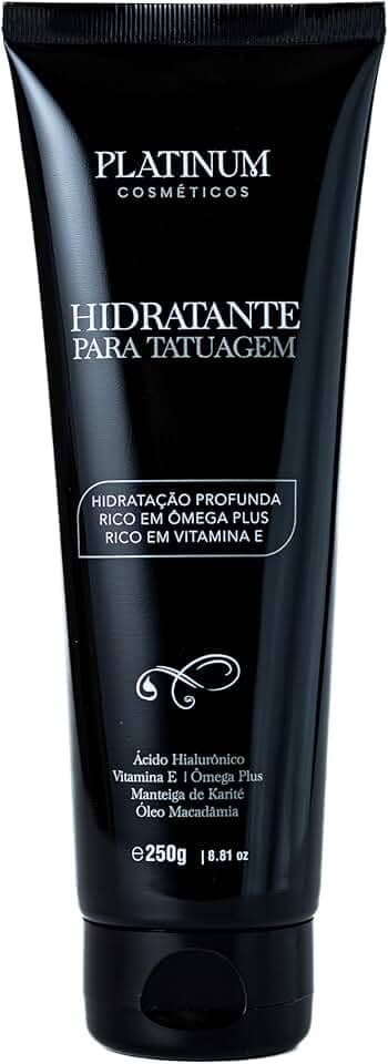 Creme Hidratante 250g Para Tatuagem E Cicatrizante Tattoo Cuida Da Tatuagem Mantém Cor Loção Proteção Ressecamento Sol Restaurador Vitaminas Minerais