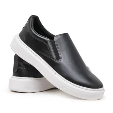 Tenis Slip On Masculino Casual Elegante Confortavel Sem Cadarço