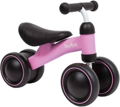 Bicicleta De Equilibrio Buba, Rosa, 4 Rodas