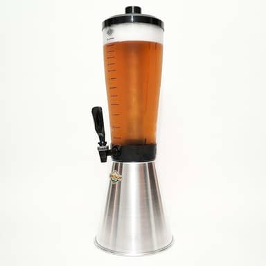 Torre De Chopp Cervejeira 3,5 L Copo Acrílico 2 Refil Aluminio