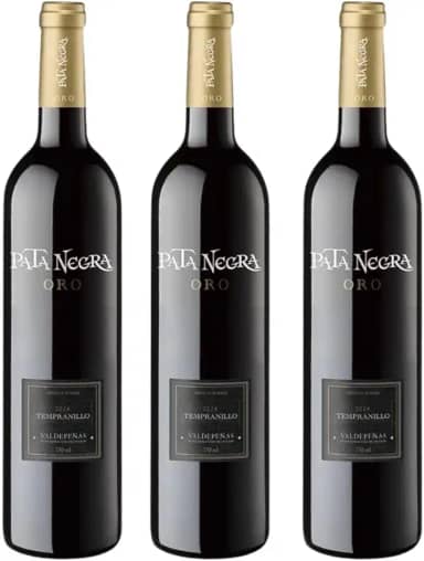 Kit 3 Vinhos Tinto Espanhol Pata Negra Oro Tempranillo 750ml