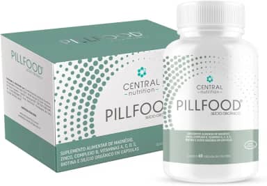 Pillfood, 60 Capsulas, Silício Orgânico, Central Nutrition