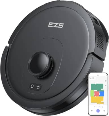 Aspirador Robô EZS E10, Sucção Ultra Forte de 5.500 Pa, Navegação a Laser iPath, para Limpeza Profunda de Pisos, Ideal para Cabelos e Pisos Duros