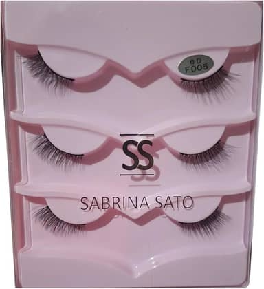 Cílios Postiços, Modelo Gatinha, 3 Pares, Estilo Natural, Acabamento Premium, Alongar Parte Externa - Maquiagem SSabrina Sato