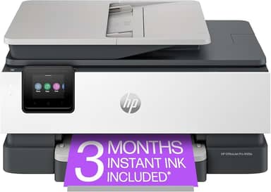 HP OfficeJet Pro 8125e Impressora a jato de tinta colorida sem fio, impressão, digitalização, cópia, ADF, impressão duplex, casa e escritório, 3 meses de tinta instantânea incluída (405T6A)