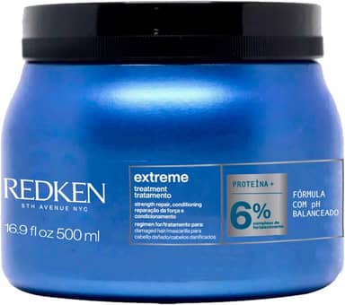 Redken Extreme, Máscara de Tratamento para Cabelos Danificados e Quebradiços, Repara e Fortalece os Fios, Promove Brilho e Maciez Intensa com Strength Complex, 500ml