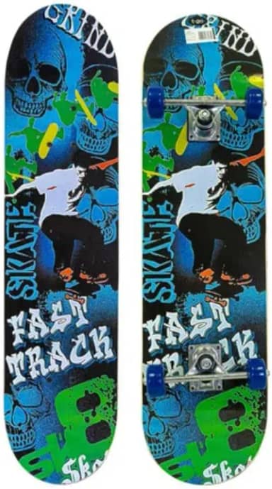 Skate Semi Profissional Montado Completo Modelos, Montado Skate Infantil Semi Profissional Juvenil Radical Skateboard Criança Shape com Lixa - Arte de Rua