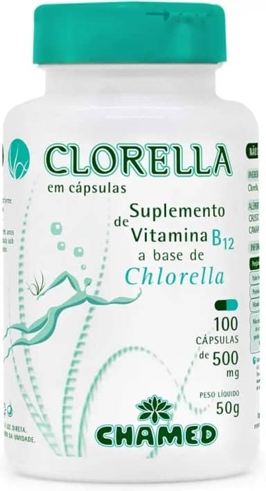 Chamel Clorella Em Cápsulas - 100 Cápsulas 500Mg