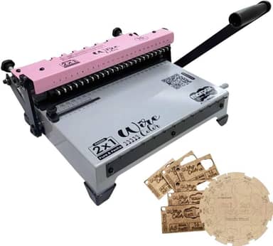 Encadernadora Wire Color Rosa Conjugada Passo 2x1 15 Fls Marpax