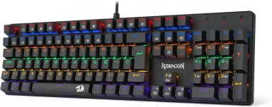 Teclado Mecânico Gamer Redragon Valheim Rainbow R605-R USB Preto Switch Marrom