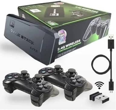 WormeKite 4K Smart Videogame Tv Stick,Consoles De Videogame,10.000 Jogos 32/64Gb Retro Classic Gamin 2.4G Wireless Gamepads Controlador (64G,10000+Jogos)