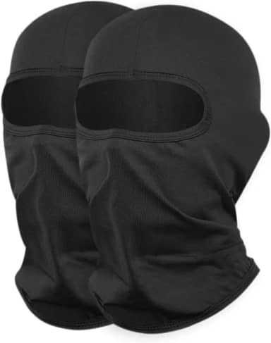 2 peças de máscara de esqui balaclavas FPS 50+ para homens e mulheres, capacete protetor UV, adequado para esportes ao ar livre