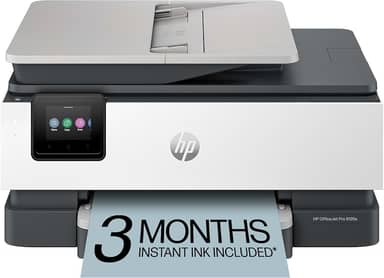 HP OfficeJet Pro 8135e Impressora a jato de tinta colorida sem fio, impressão, digitalização, cópia, fax, ADF, impressão duplex, melhor para escritório doméstico, 3 meses de tinta incluídos (40Q35A)