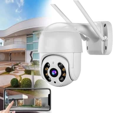 Câmera de Segurança wi-fi 360º Full HD bivolt inteligente Smart Detecção de Movimento sem fio giratória 360 com aúdio, Icsee a prova dagua Espiã Full HD 1080p IP66 Infravermelho Visão Noturna
