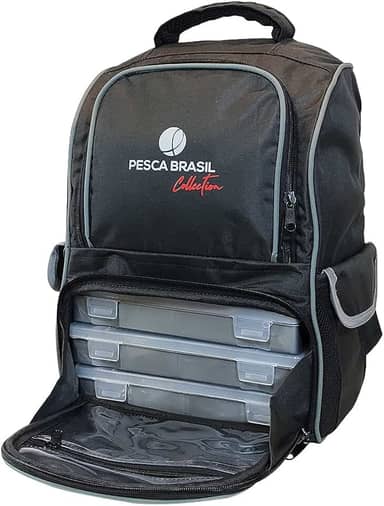 Mochila de Pesca Fishing Bag Pesca Brasil Preto Único