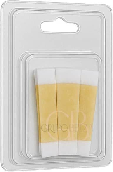 60 Tiras de Cera Depilatórias Natural Mel Unidades para Sobrancelhas e Buço