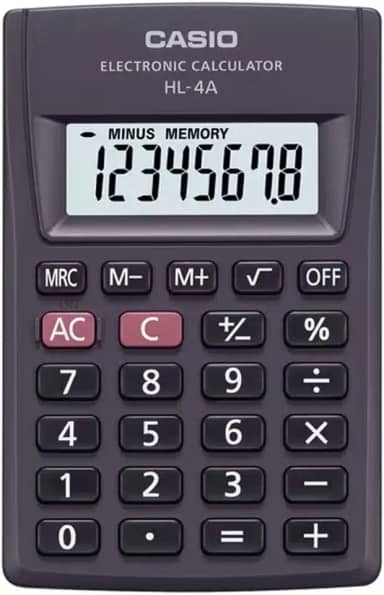 Calculadora de Bolso, 8 Dígitos, Big Display, Preta, Casio