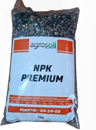 Adubo NPK Premium 04-14-08 | Fertilizante Granulado 1kg - Ideal para Orquídeas, Suculentas e Plantas