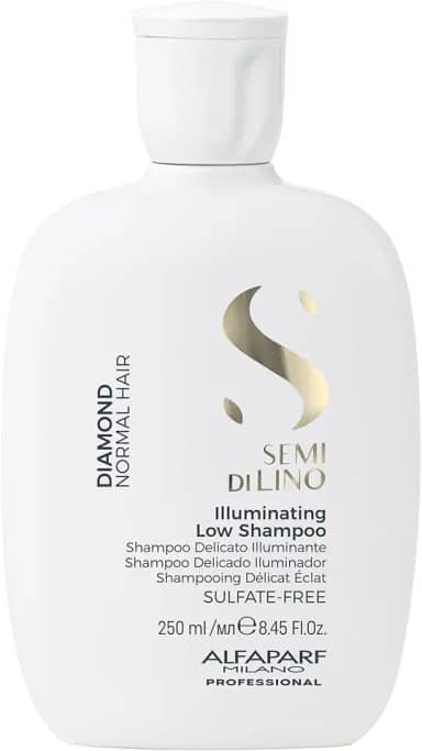 Alfaparf Milano Semi Di Lino Diamond Shampoo - Mais brilho e maciez - Sem sulfato – Para todos os tipos de cabelos - Seguro em cabelos coloridos - Sem parabenos e parafina - Qualidade profissional de salão 250ml