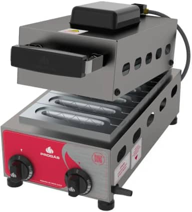 Máquina de Crepe Suíço 6 Cavidades Progás a Gás PRK-60 G STYLE