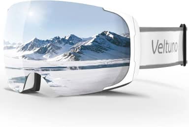 Óculos de esqui para homens, mulheres, adultos e jovens, óculos de snowboard OTG, antineblina, proteção UV, visão ampla