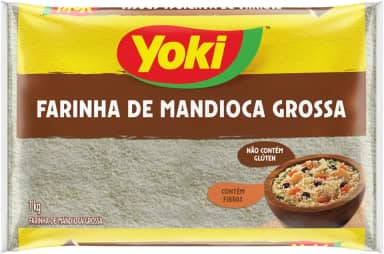 Farinha de Mandioca Tipo Único Grossa Yoki Pacote 1kg