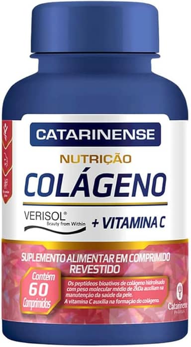 Colágeno Verisol + Vitamina C Catarinense Nutrição 60 cpr