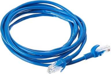 Cabo de Rede Plus Cable PC-ETHU25BL Cat.5E 2.5M Azul Patch Cord - Conectores RJ45 Capa de PVC
