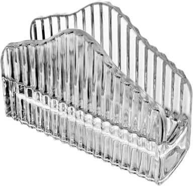 WOLFF - Porta Guardanapos de Cristal Imperatriz 13,5cm x 4,5cm x 10cm