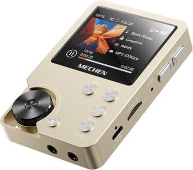 MECHEN M30 HiFi MP3 Player, Lossless DSD High Resolution Digital Audio Music Player, High-Res Portable Audio Player with 64GB Memory Card，Gold