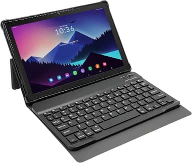 Tablet E1035 10.1" 256GB/ 8GB RAM Bateria 6000mAh, Android, Octa Core, Câmera 13MP Dual Chip com Capa e Teclado para Trabalho e Estudos (Cinza)