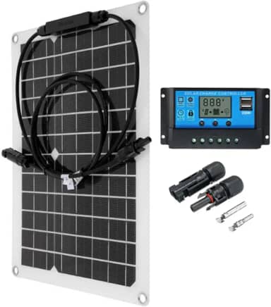 300W Solar Panel 18V Solar Cell 40A-60A Controller Kit de placa solar Painel solar flexível Kit de painel solar de alta eficiência impermeável para camping, viajando