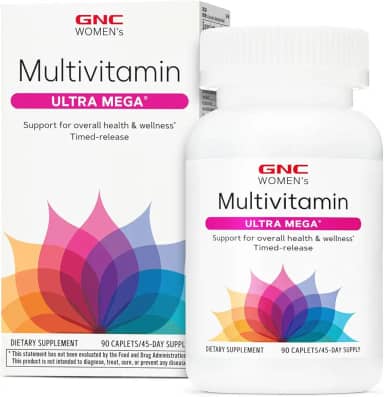 GNC Ultra Women's Mega MultiVitamínico Feminino (90 Caps)