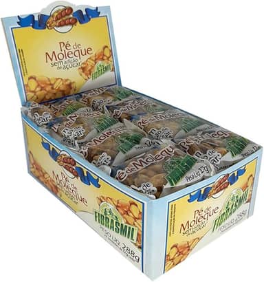 Pé De Moleque Zero Açúcar Display 24 und de 12g cd Fibrasmil